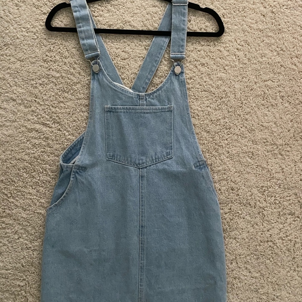 Denim Overall Dress Zara